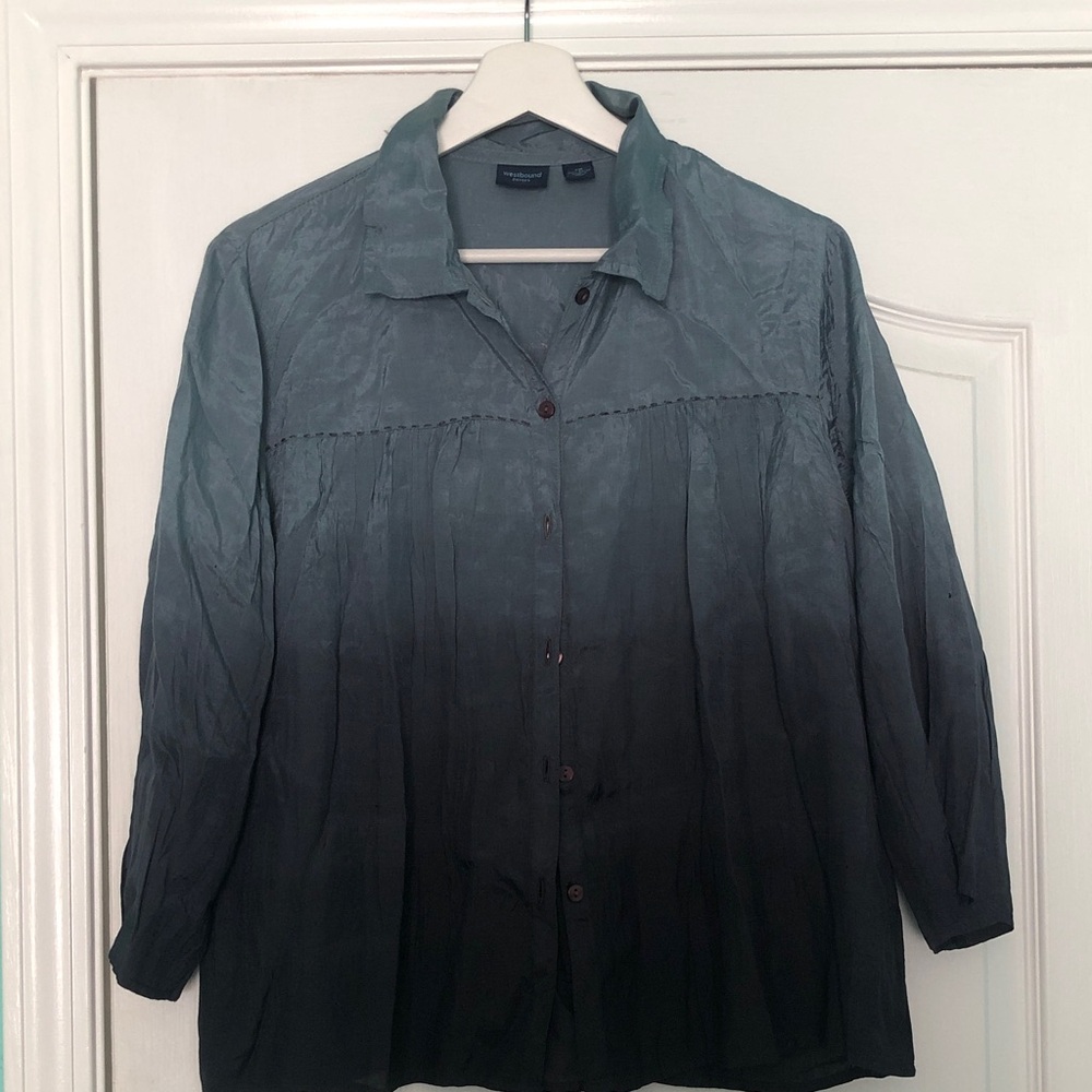 Westbound Gray Gradient Button Down Shirt